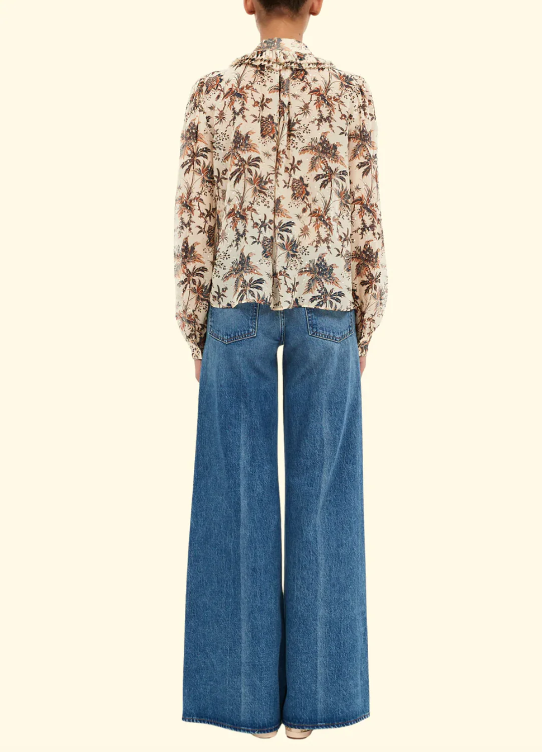 NINA RUFFLE PLACKET BLOUSE - Image 3