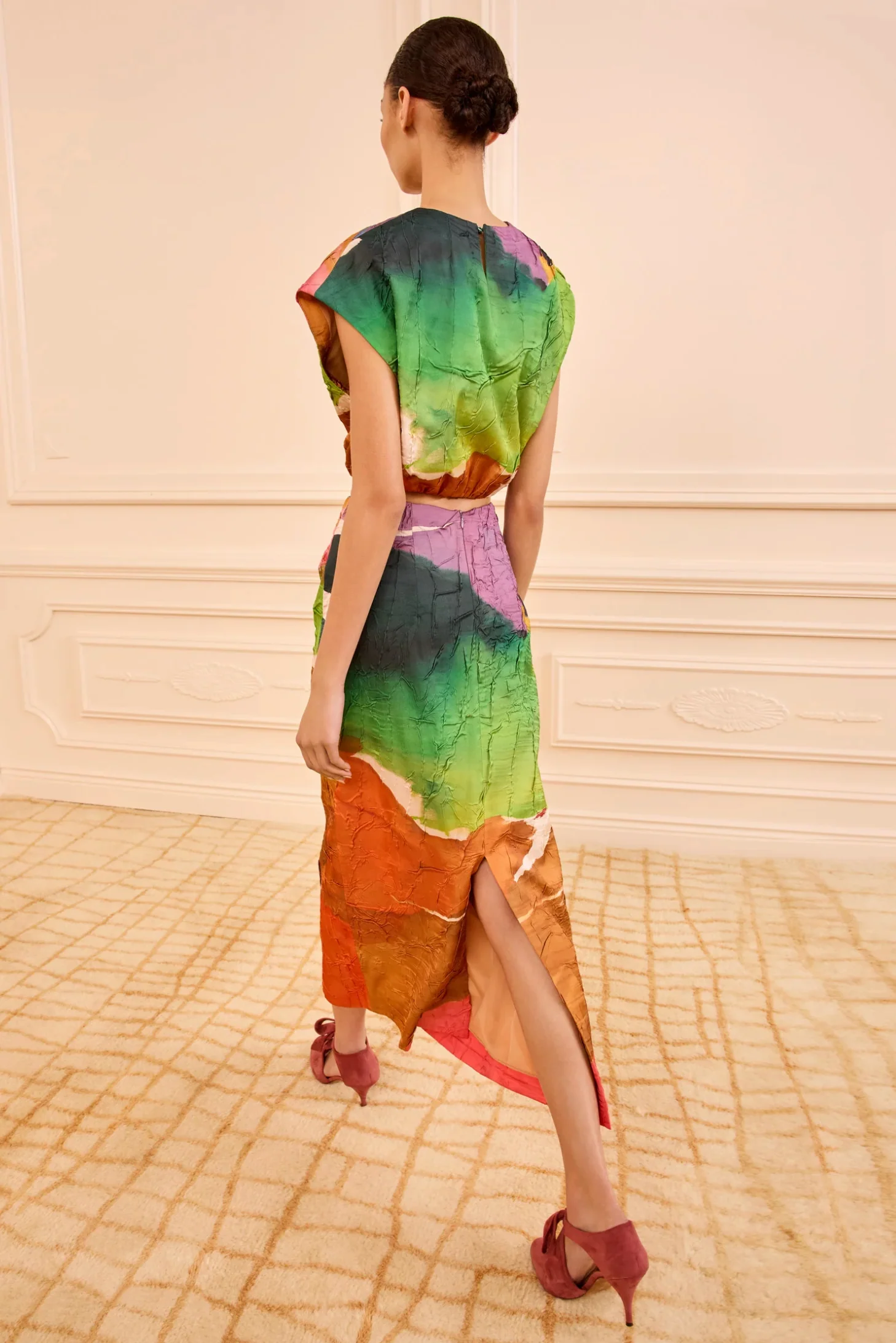 GISELLA SATIN CROP TOP - Image 4