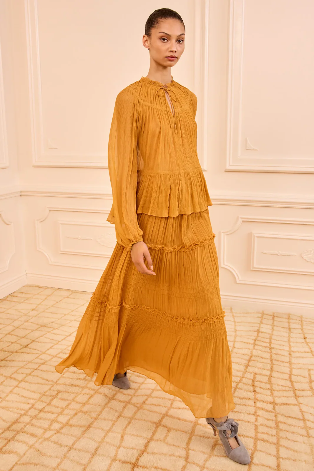 LEANDRA L/S SILK BLOUSE - Image 2