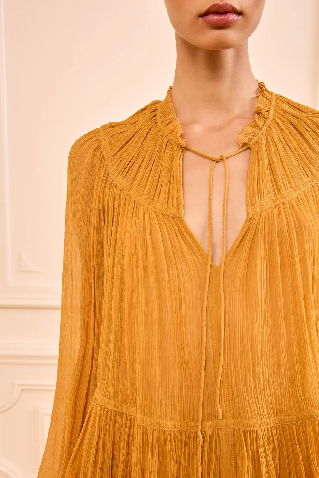 LEANDRA L/S SILK BLOUSE - Image 3