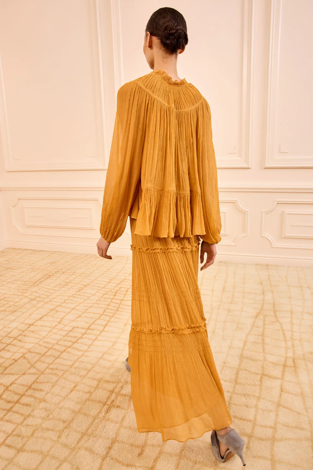 LEANDRA L/S SILK BLOUSE - Image 4