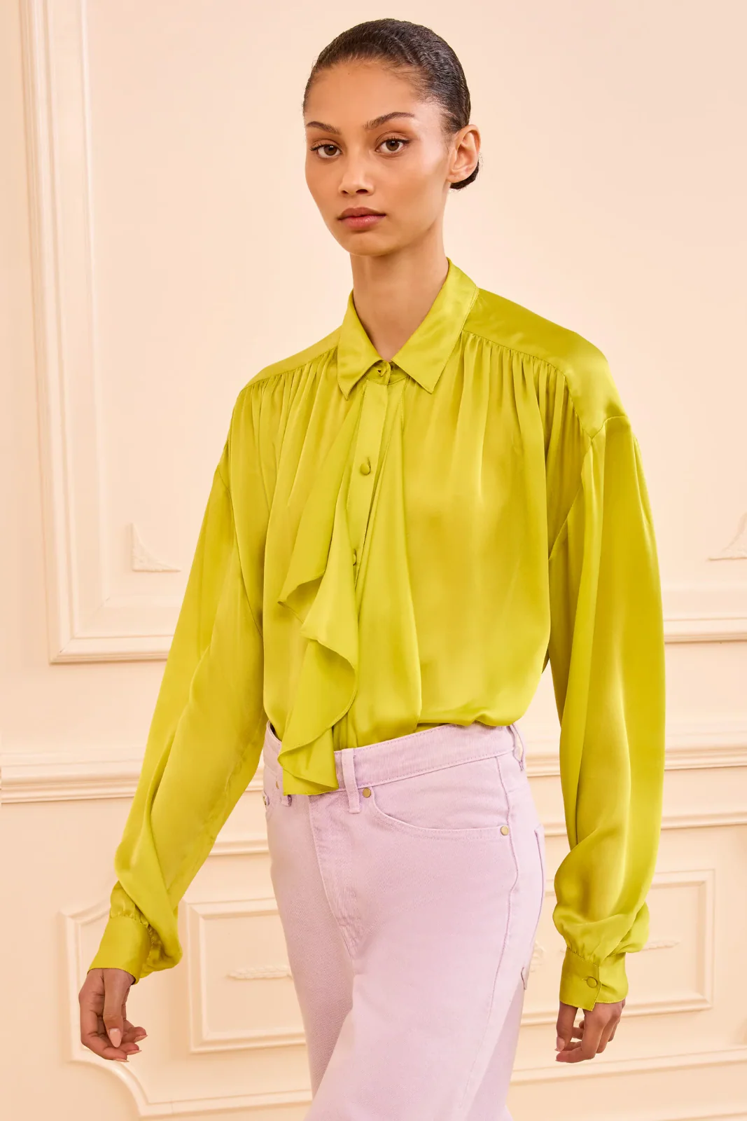 GESTURE L/S SILK BLOUSE - Image 2
