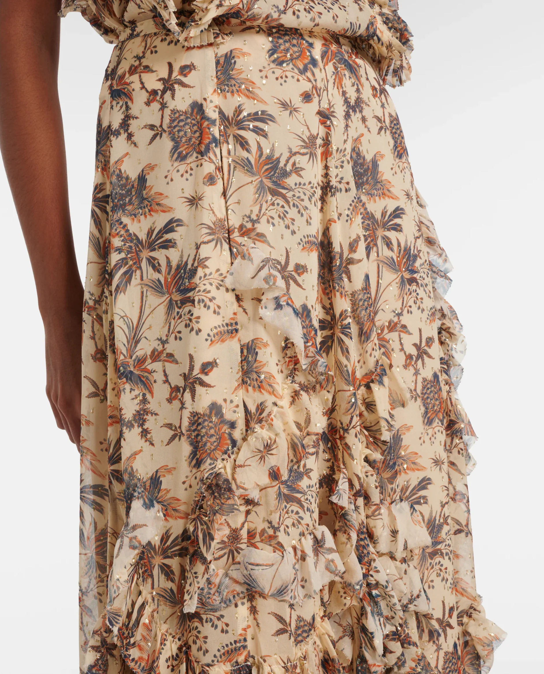 ADELE CASCADING RUFFLE SKIRT - Image 2