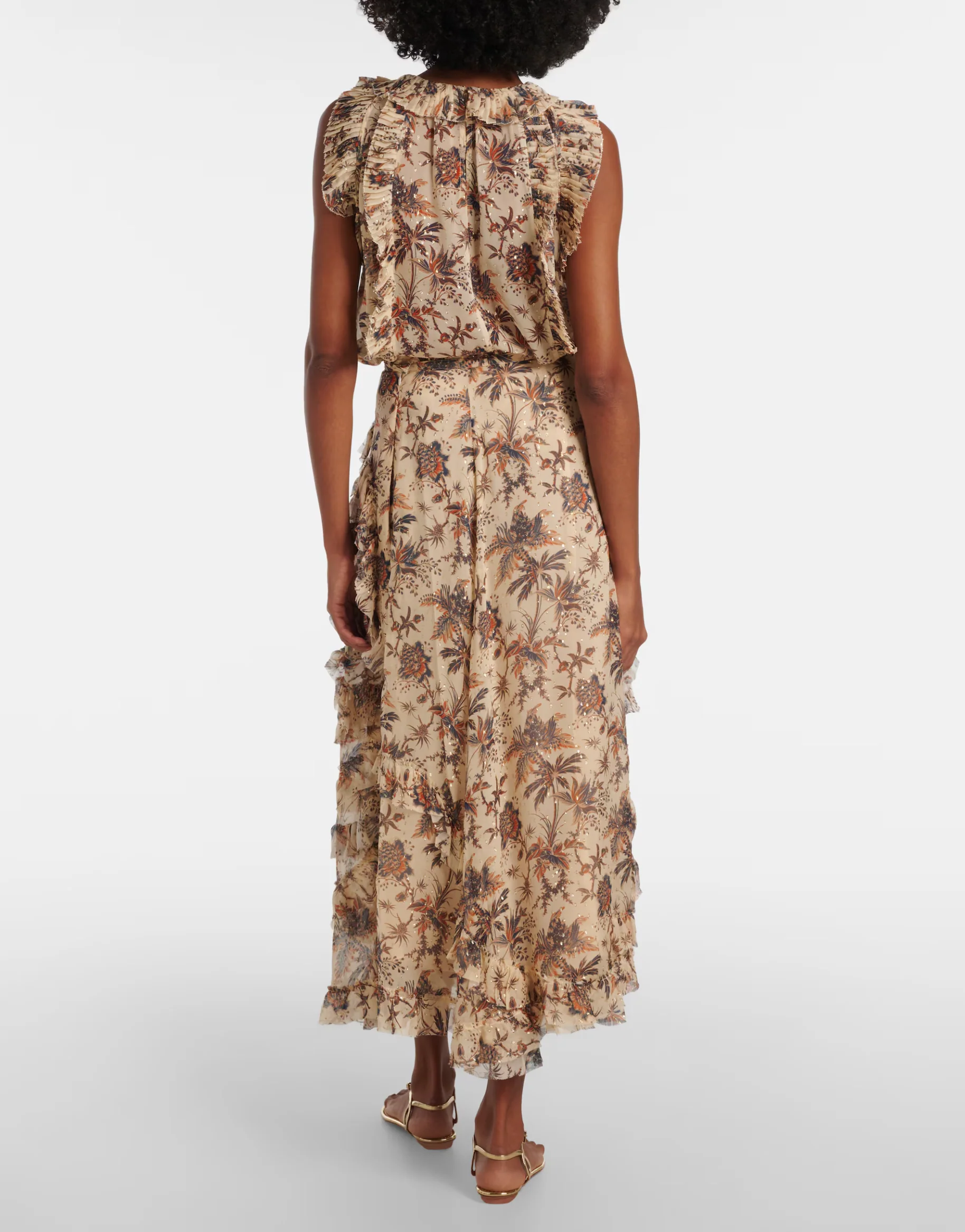 ADELE CASCADING RUFFLE SKIRT - Image 4