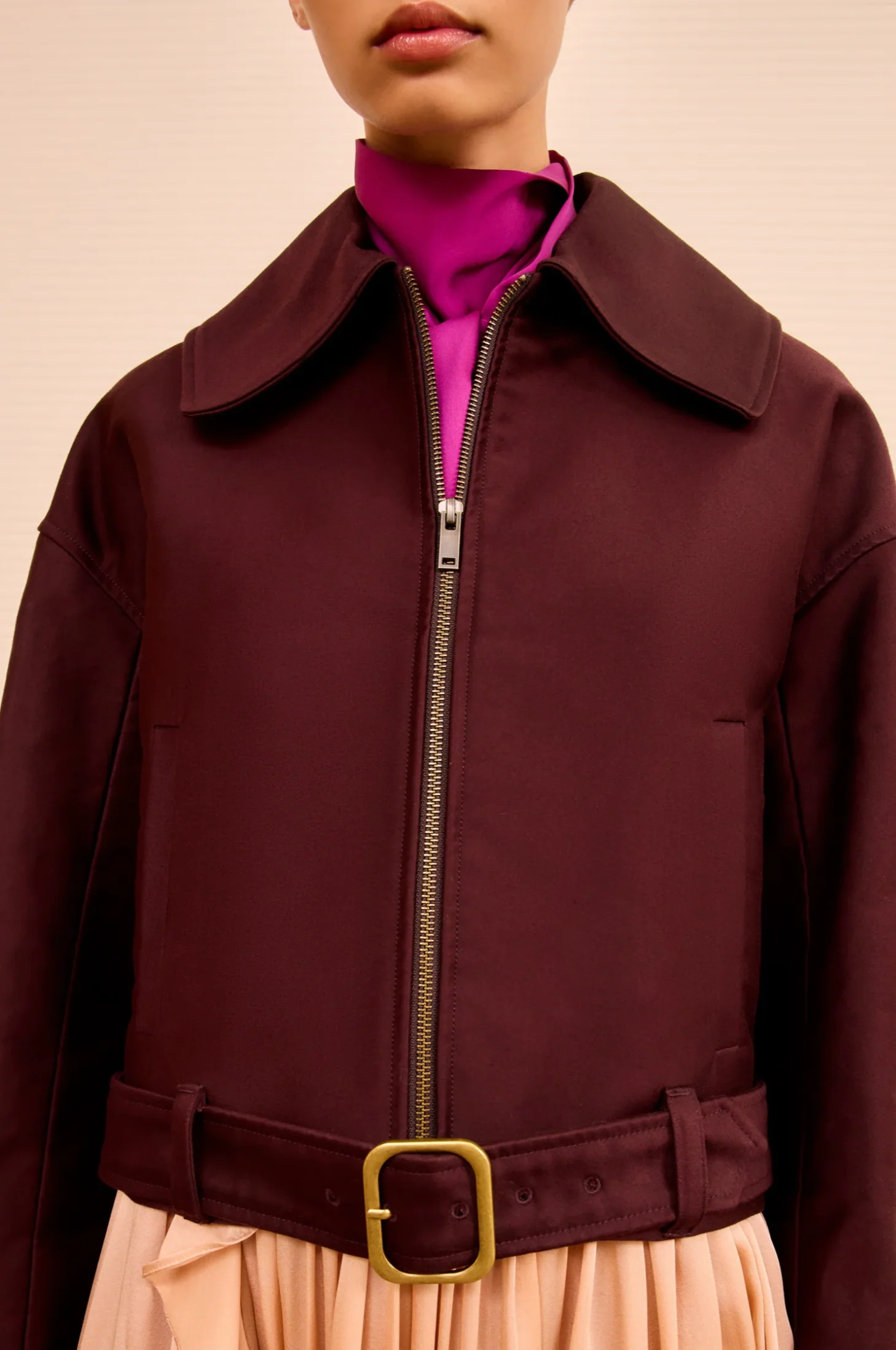 SIGNAL CROPPED BELTED JACKET - Image 2