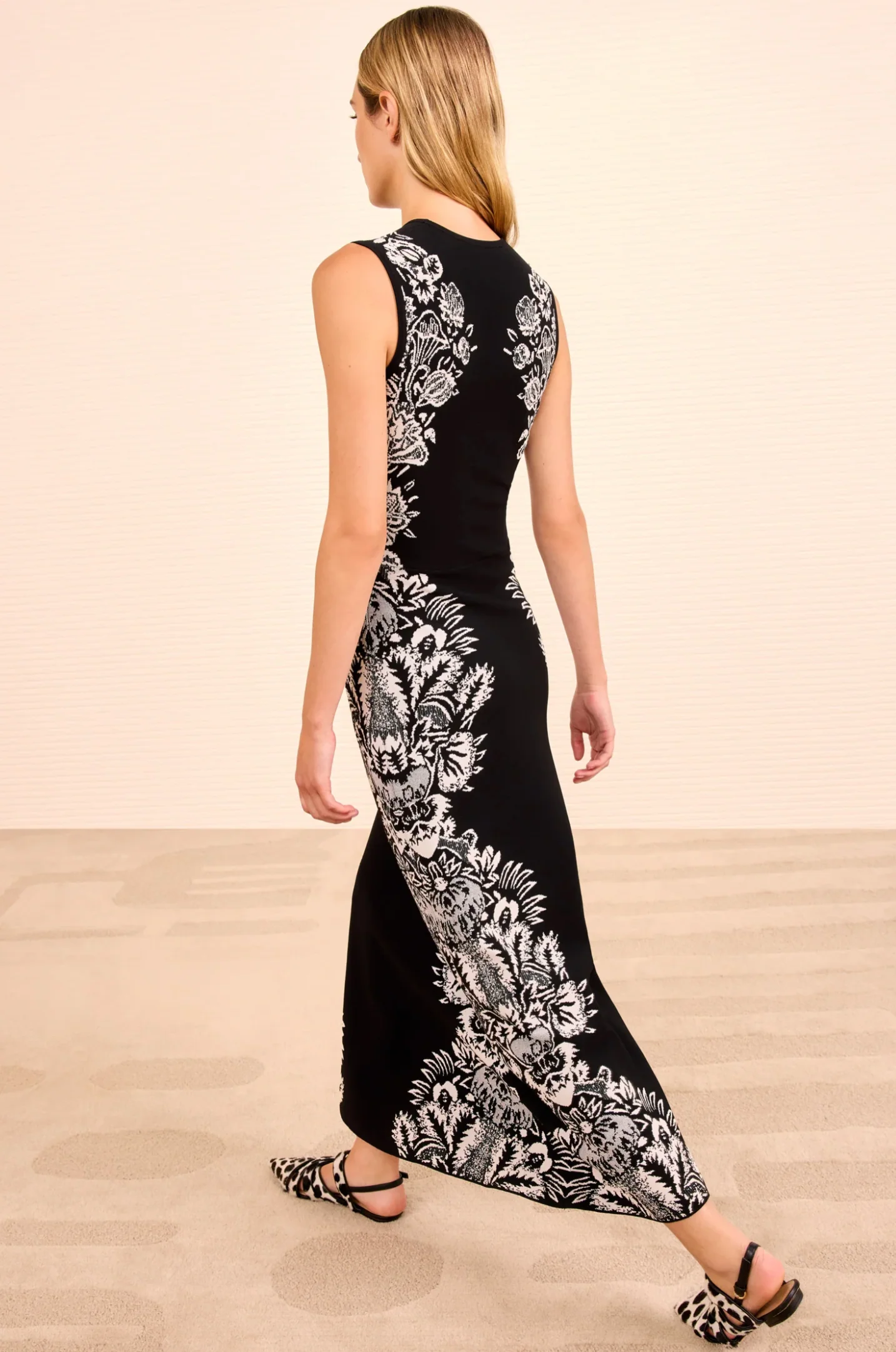 LIANA JACQUARD MIDI DRESS - Image 4