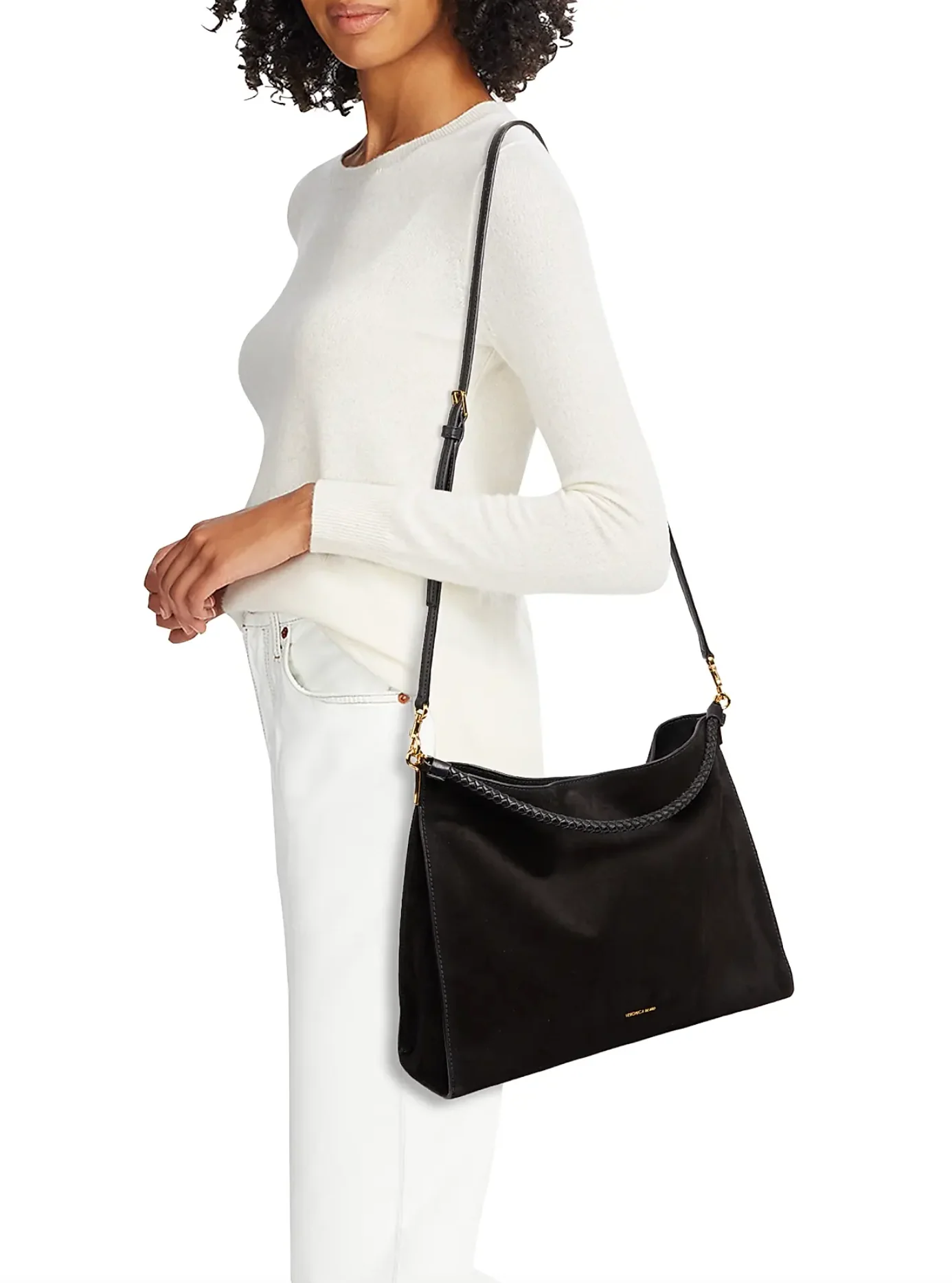 SUEDE VERONICA BEARD VIDA BAG BLACK - Image 2