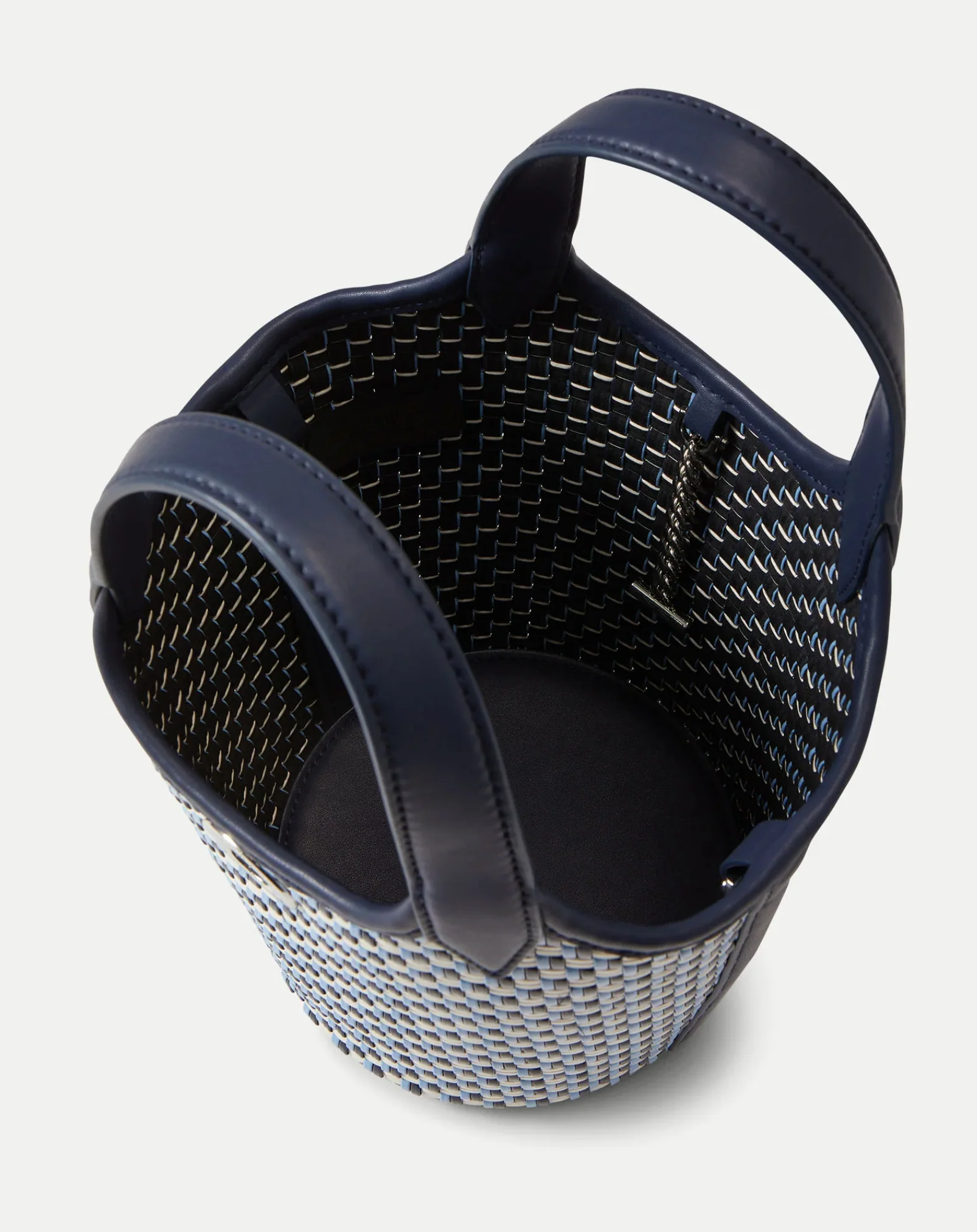WOVEN ANCHOR CROSSBODY BAG NAVY MULTI - Image 3