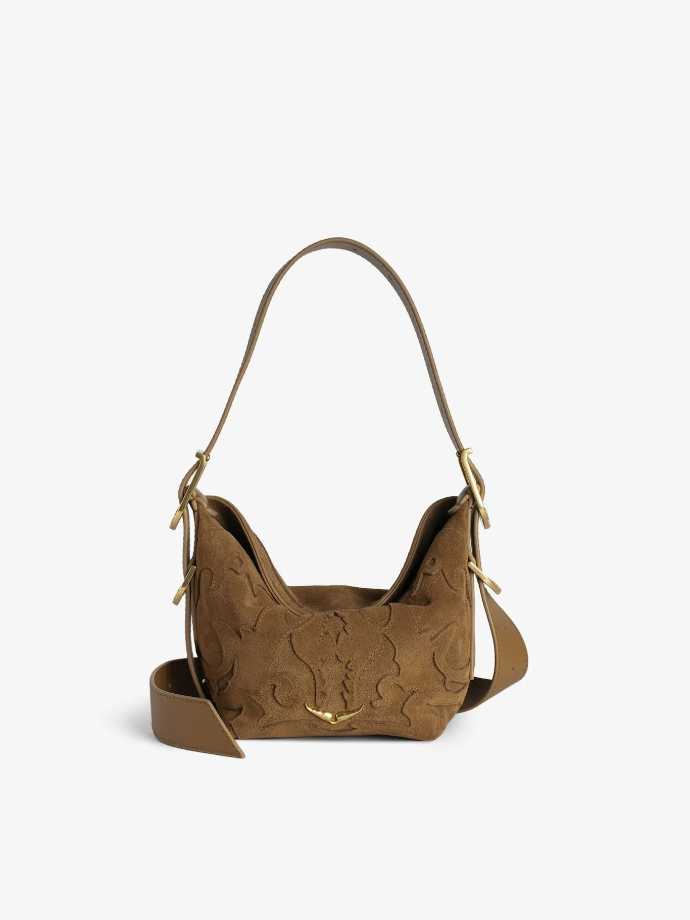 BABY JANE WESTERN SUEDE COGNAC - Image 2