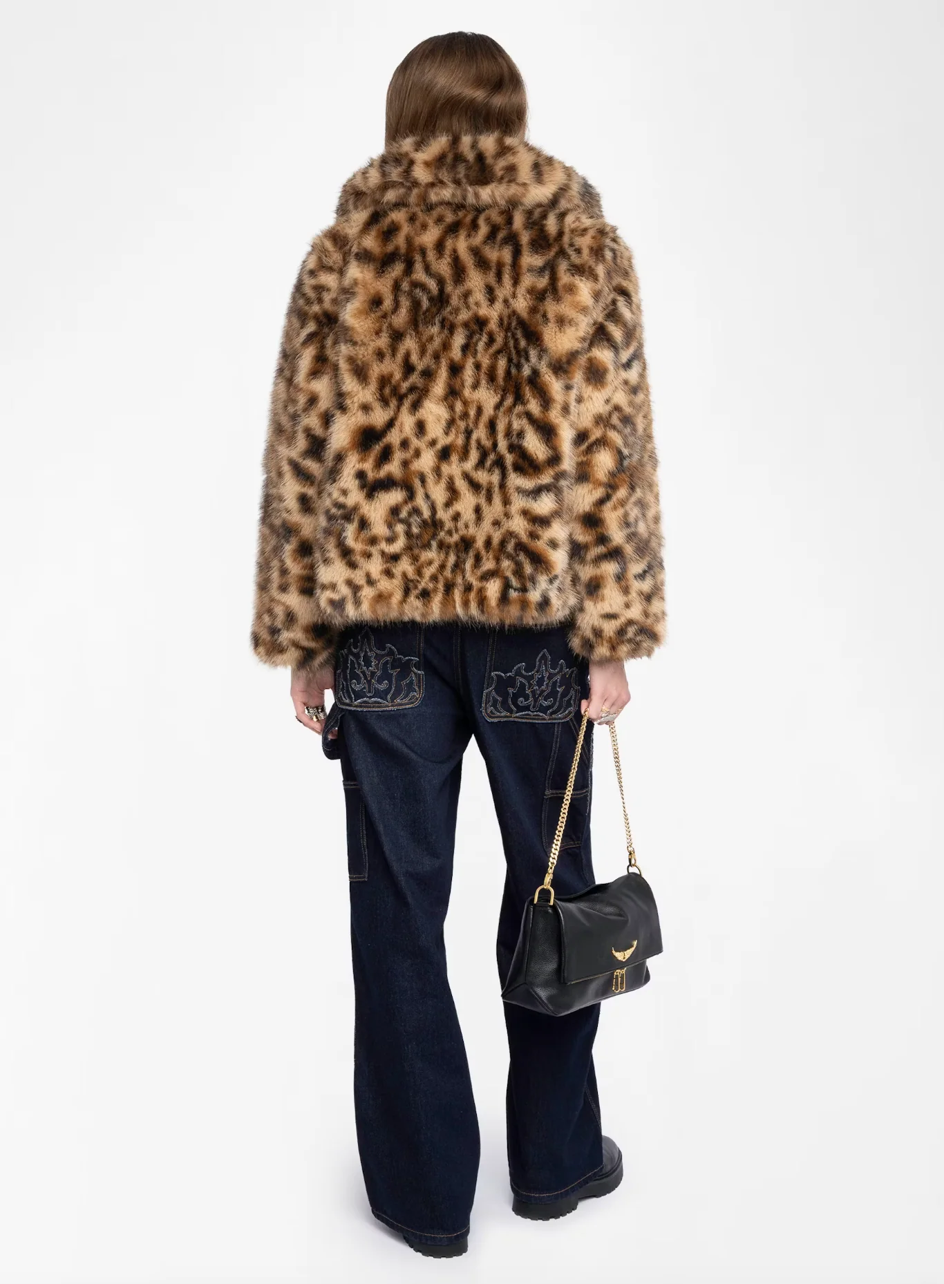 FAUX FUR LEOPARD COAT - Image 3